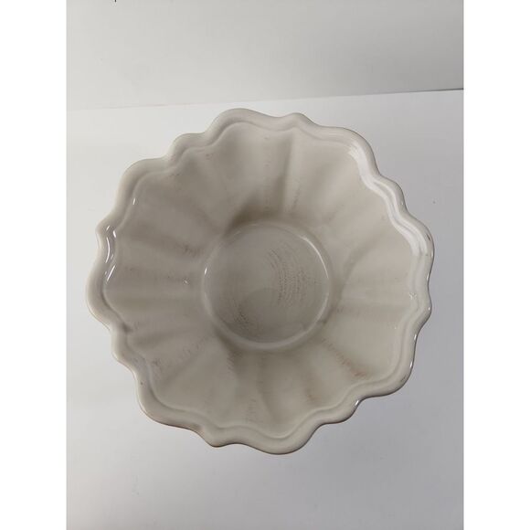 Tabletops‎ Unlimited Mazzaluna Green Brown Hand Painted Plate and Bowl - Picture 5 of 12